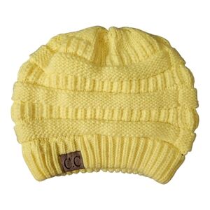 C.C Kids Bright Yellow Knit Hat